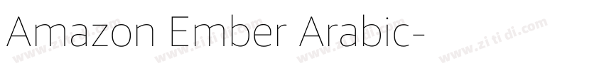 Amazon Ember Arabic字体转换